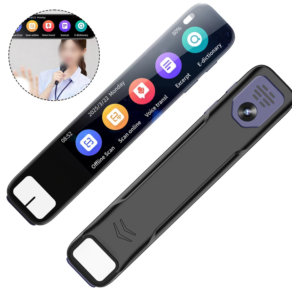 Smart Translator Pen Portable Scan Pen Offers Online Translation In134 Languages & 13 Offline Support For Dyslexia Accessories